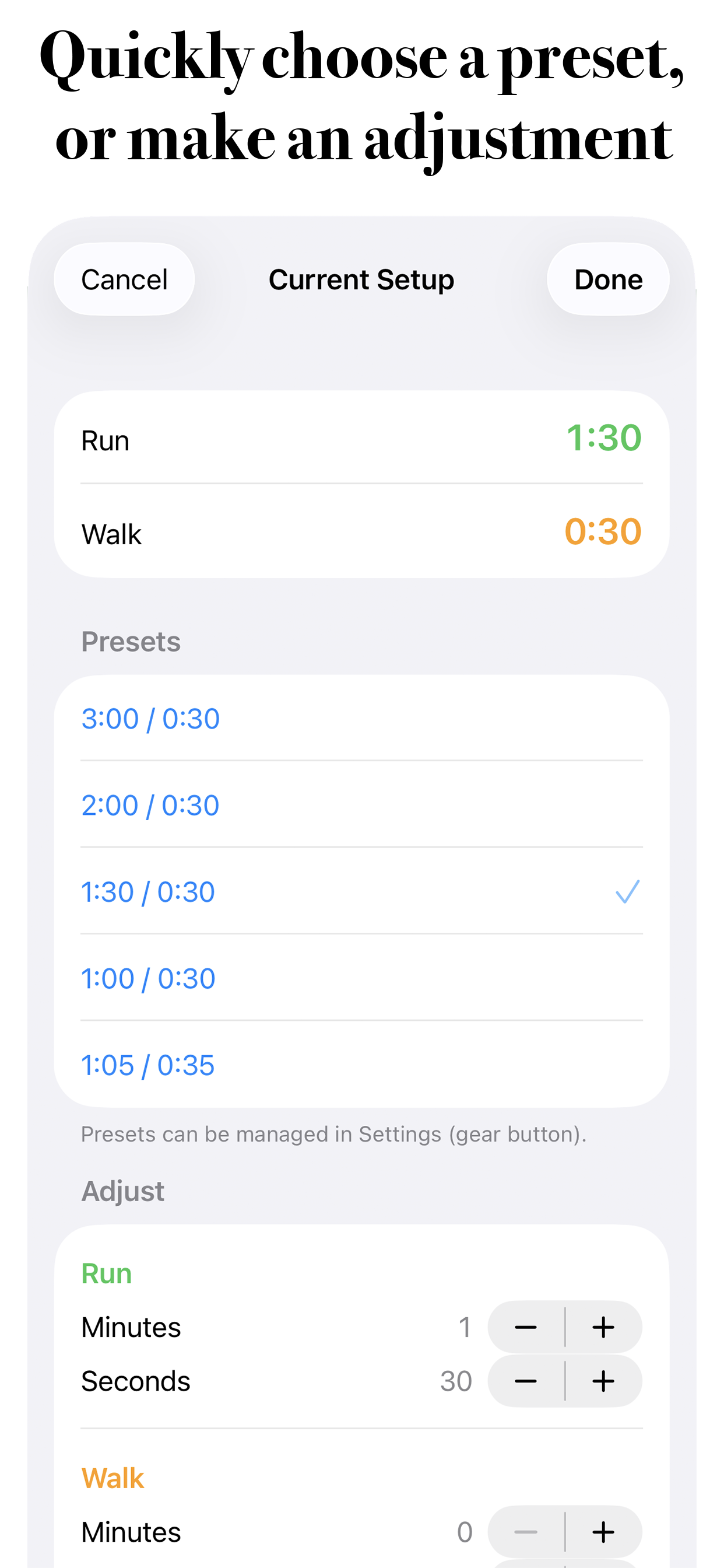 RunWalkTimer screenshot 4