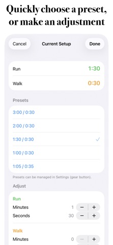 RunWalkTimer Screenshot 4 of 7