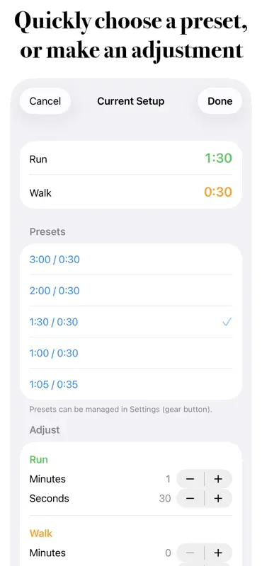 RunWalkTimer screenshot 4 of 7