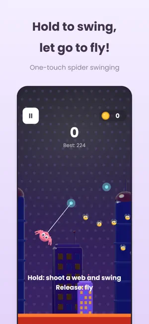 Web Saveh: Spider Swing Run screenshot 1
