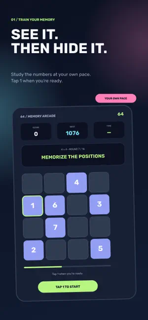 64: Memory Number Game screenshot 1