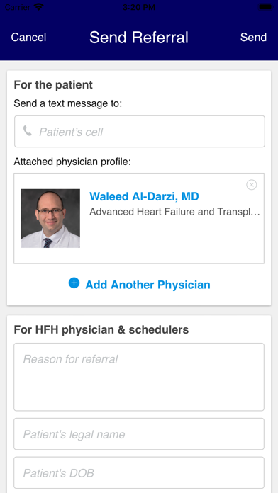 Henry Ford Flare Referrals Screenshot