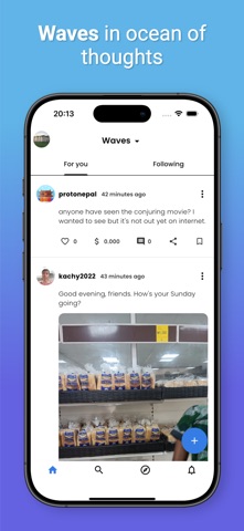Waves - short content sharing Screenshot 1 of 5
