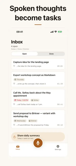 Vocelion: Voice to Tasks screenshot 1