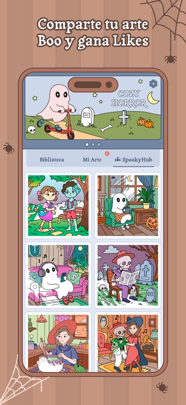 Boo Coloring Book: Cozy Horror screenshot 7