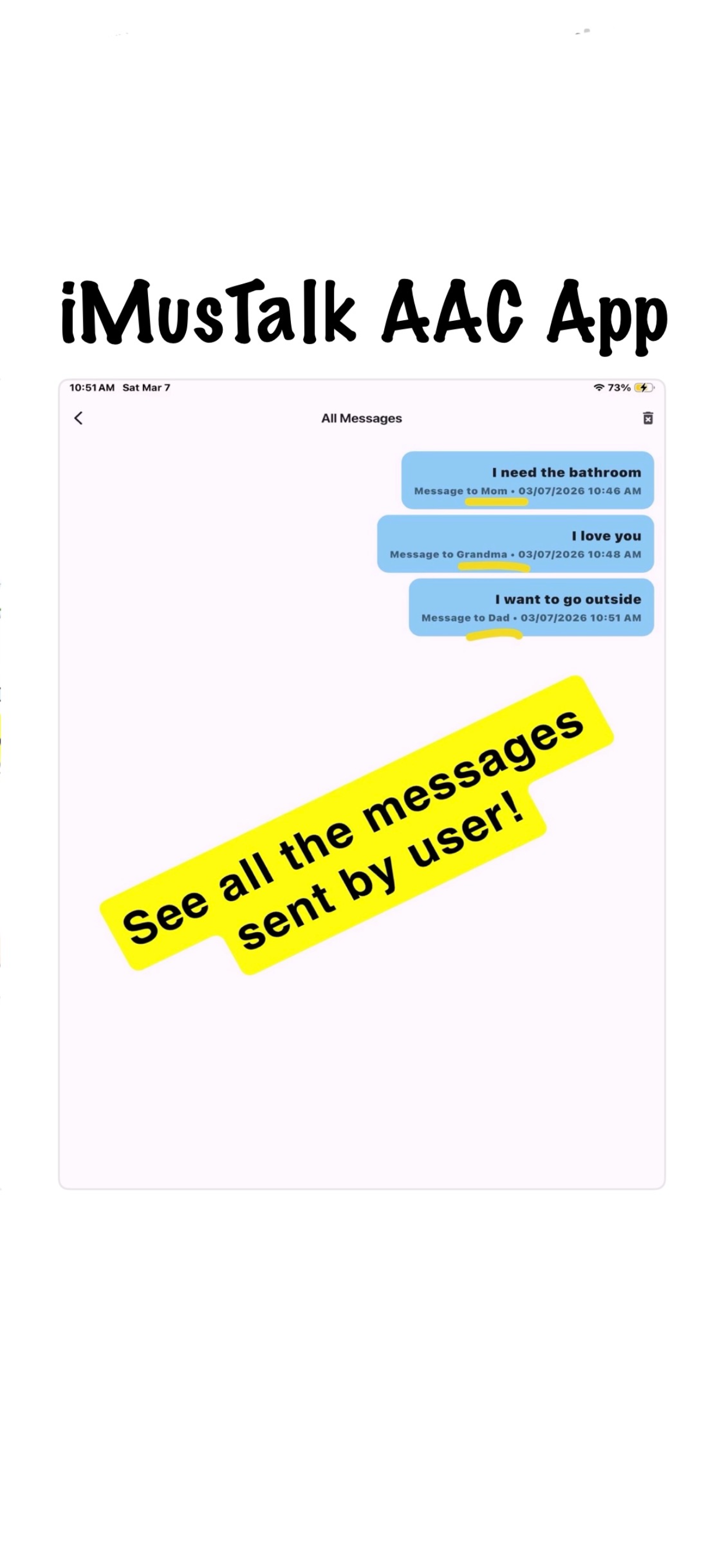 iMusTalk AAC & Messaging app screenshot 5