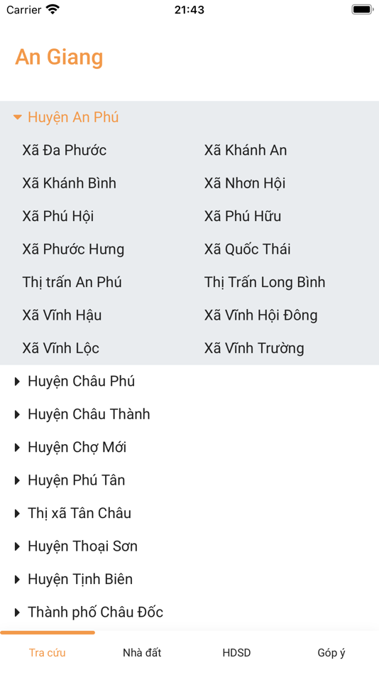 #1. Quy hoạch An Giang (iOS) 게시자: THACH THEN