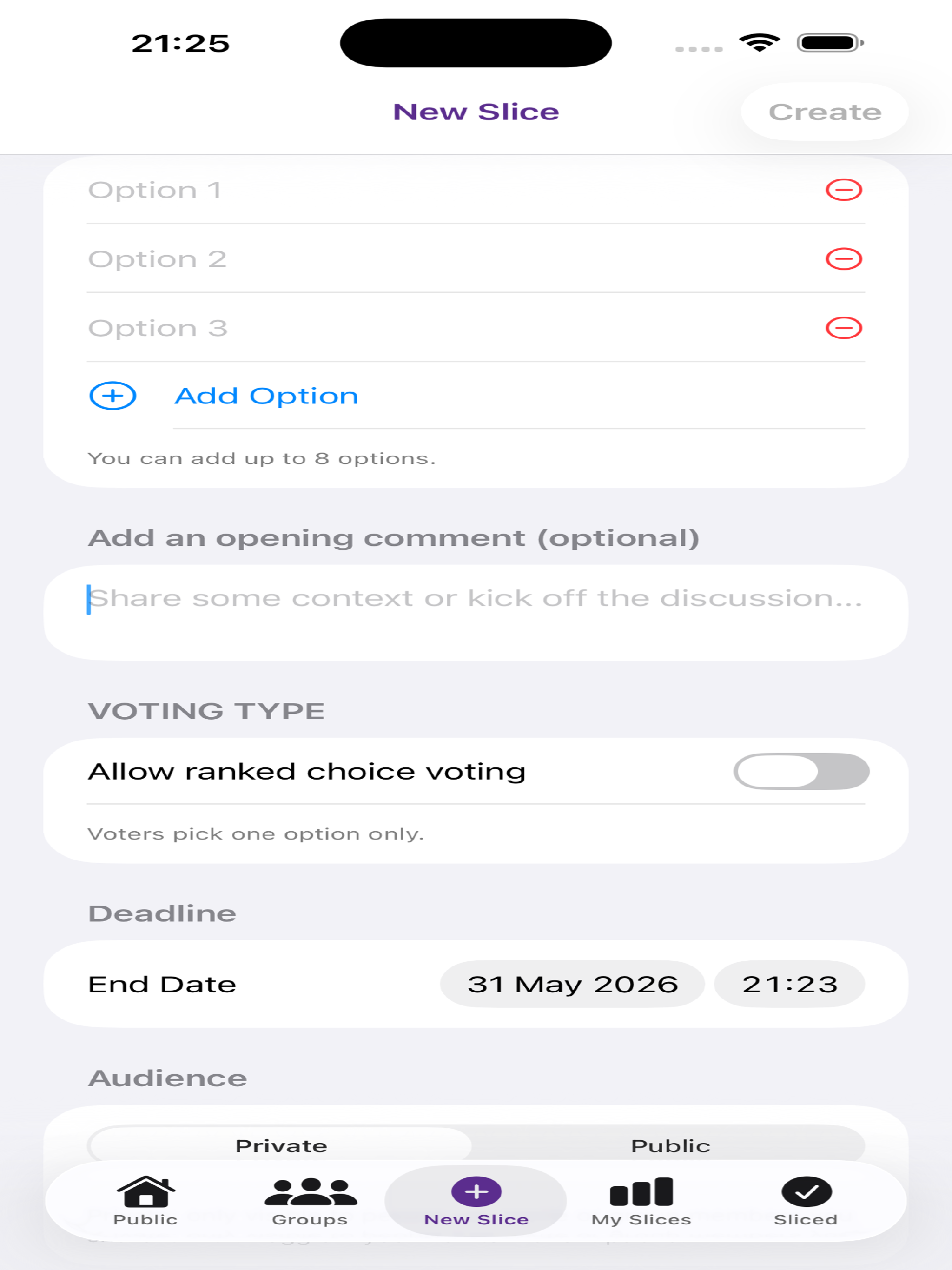 Slicepoll screenshot 10