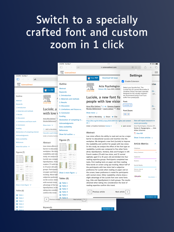 Screenshot #4 pour Presbyopia Font Zoom