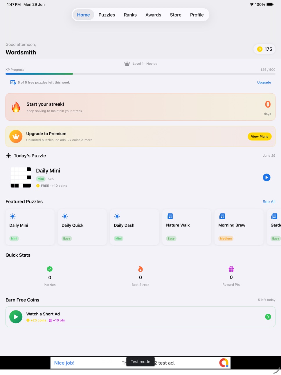iPad screenshot