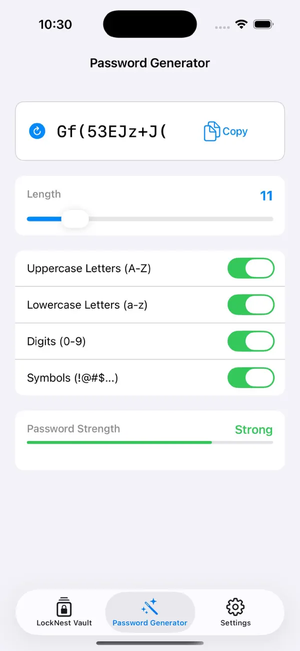 Screenshot #3 pour LockNest Password Vault