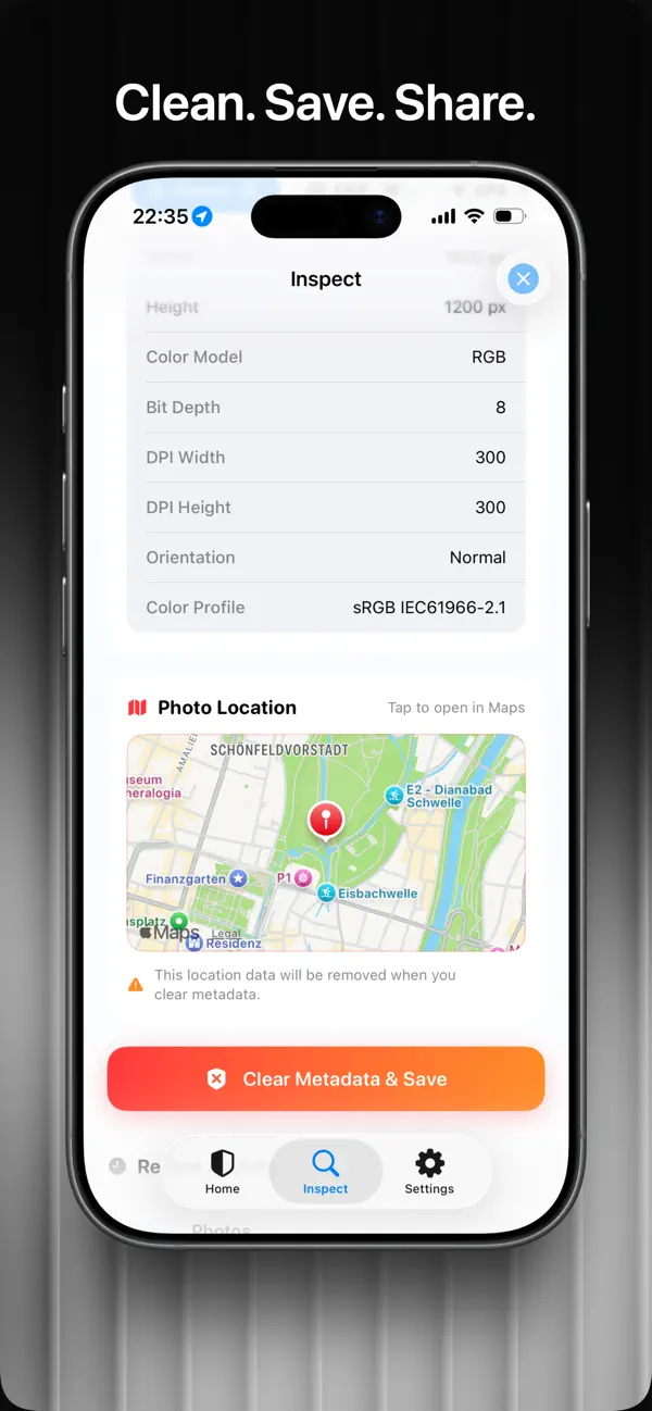 Screenshot #3 pour Exif Remover App