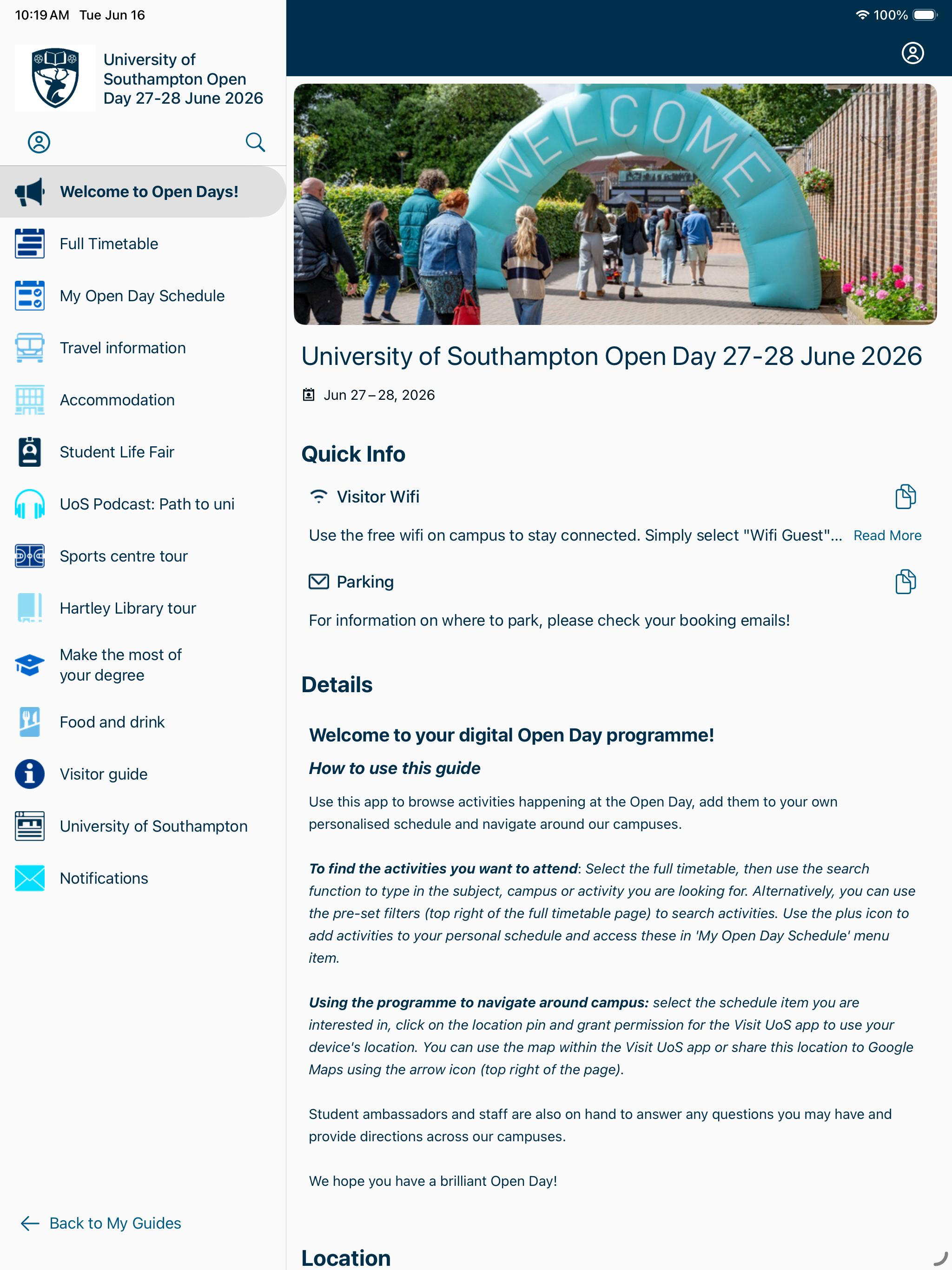Visit Uni of Southampton screenshot 7