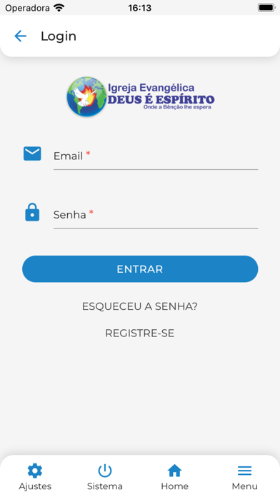 Igreja Ev. Deus é Espírito Screenshot