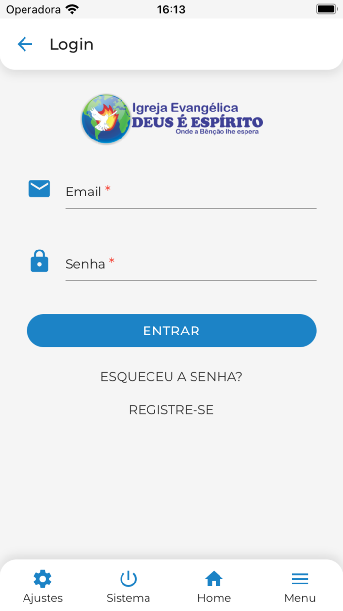 Igreja Ev. Deus é Espírito