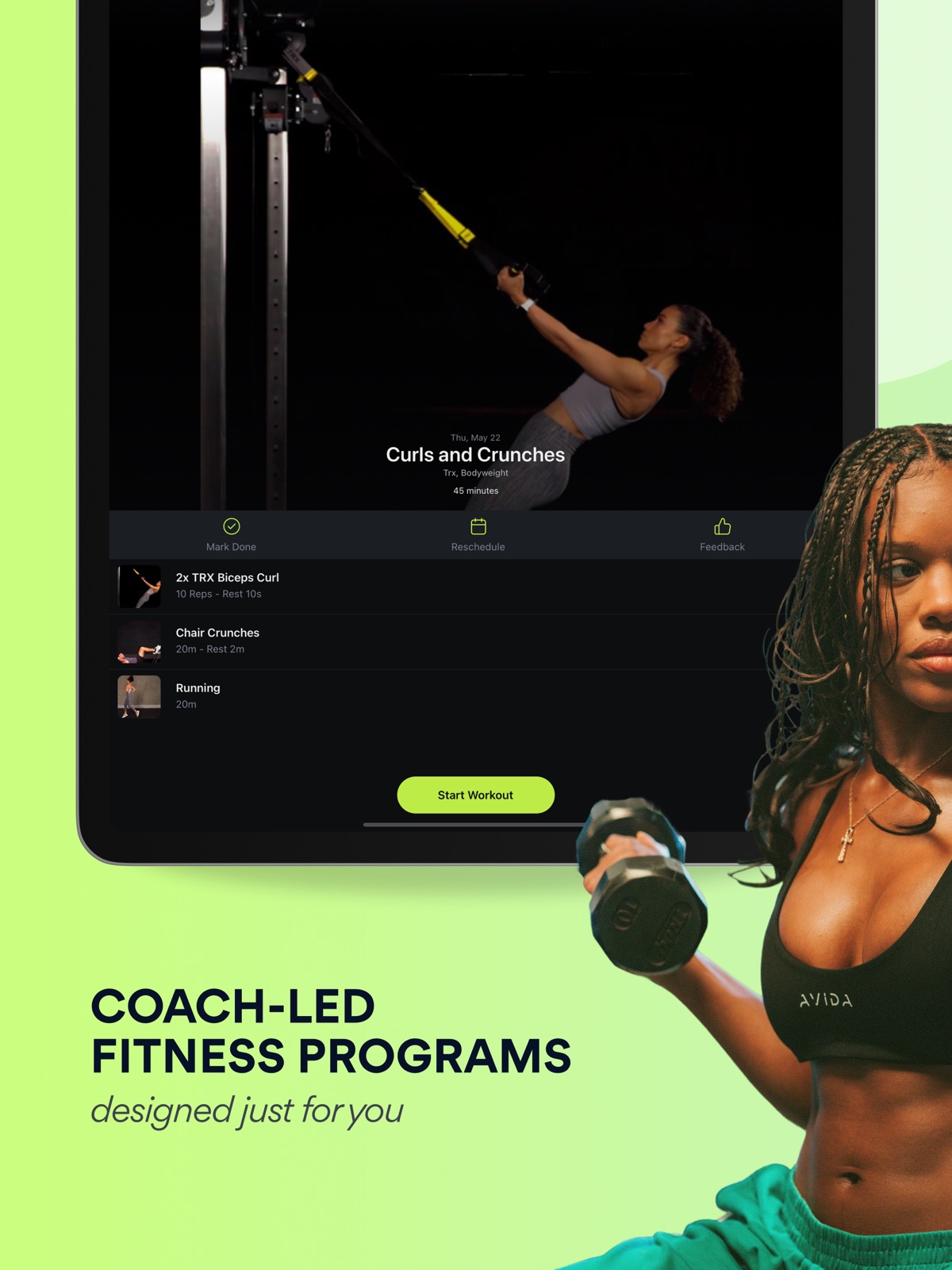 Avida: 1-on-1 Fitness Coach ipad screenshot 4
