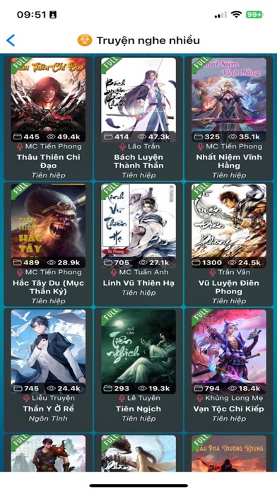 Screenshot #1 pour Nghe Audio