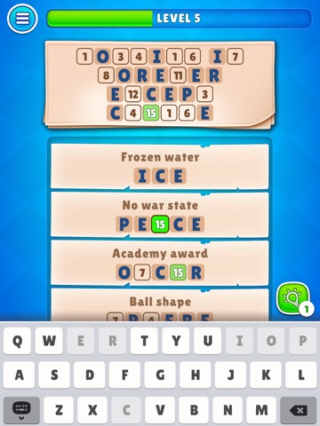 Cryptic Words: Crossword Game iPad screenshot
