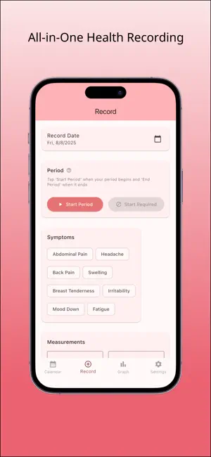 CycleFlow - Simple Period T... screenshot 2