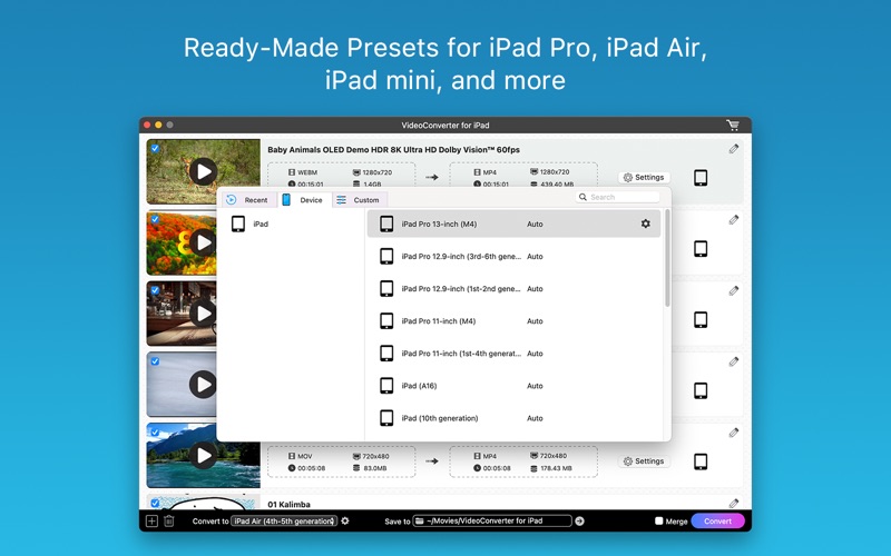 Screenshot #2 pour VideoConvert for iPad