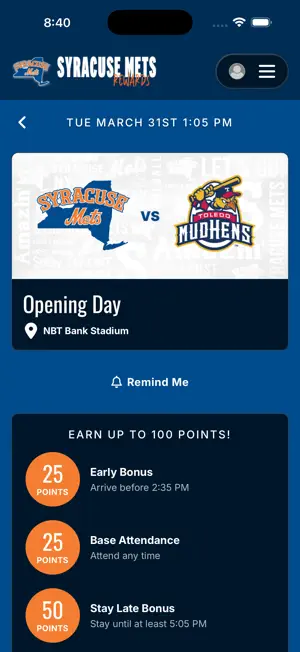Syracuse Mets Rewards screenshot 4