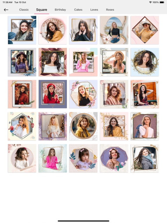 Picture Frames - Photo Editor iPad screenshot 5 - Graphics & Design app
