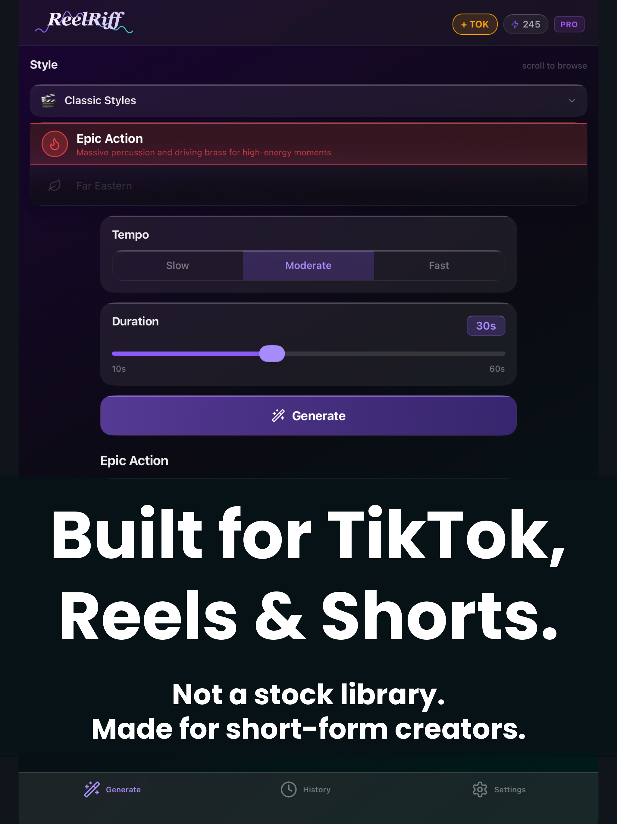 ReelRiff: AI Music for Videos screenshot 16