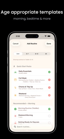 Little Routines iPhone screenshot