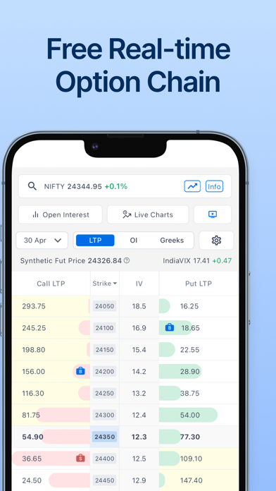 Sensibull for Options Trading iPhone screenshot 6 - Finance app