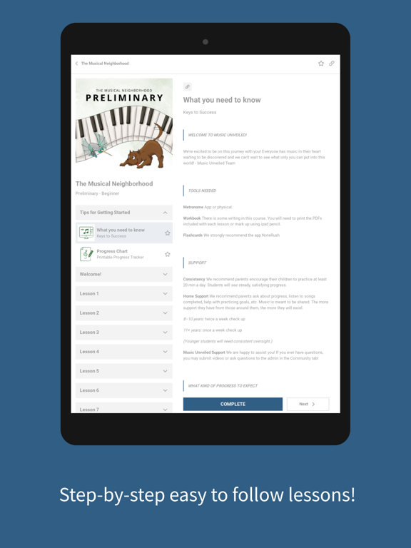 Music Unveiled iPad screenshot 3 - Education app