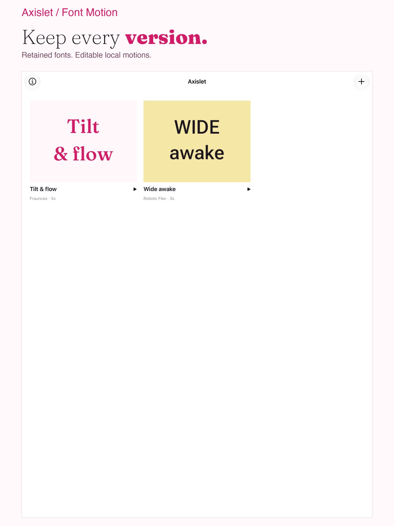 Screenshot 9 of Axislet Font Motion