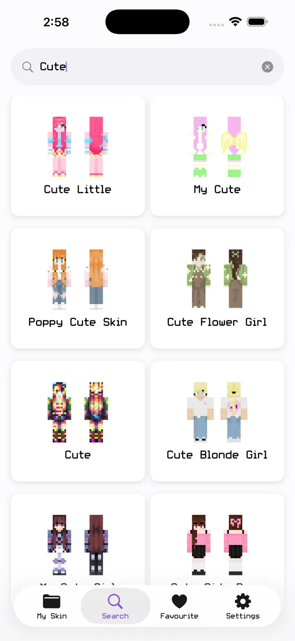 Screenshot #1 pour Sweet Pony Skins for Mineraft