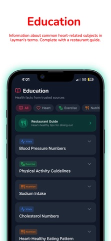 HeartWise Fitness screenshot