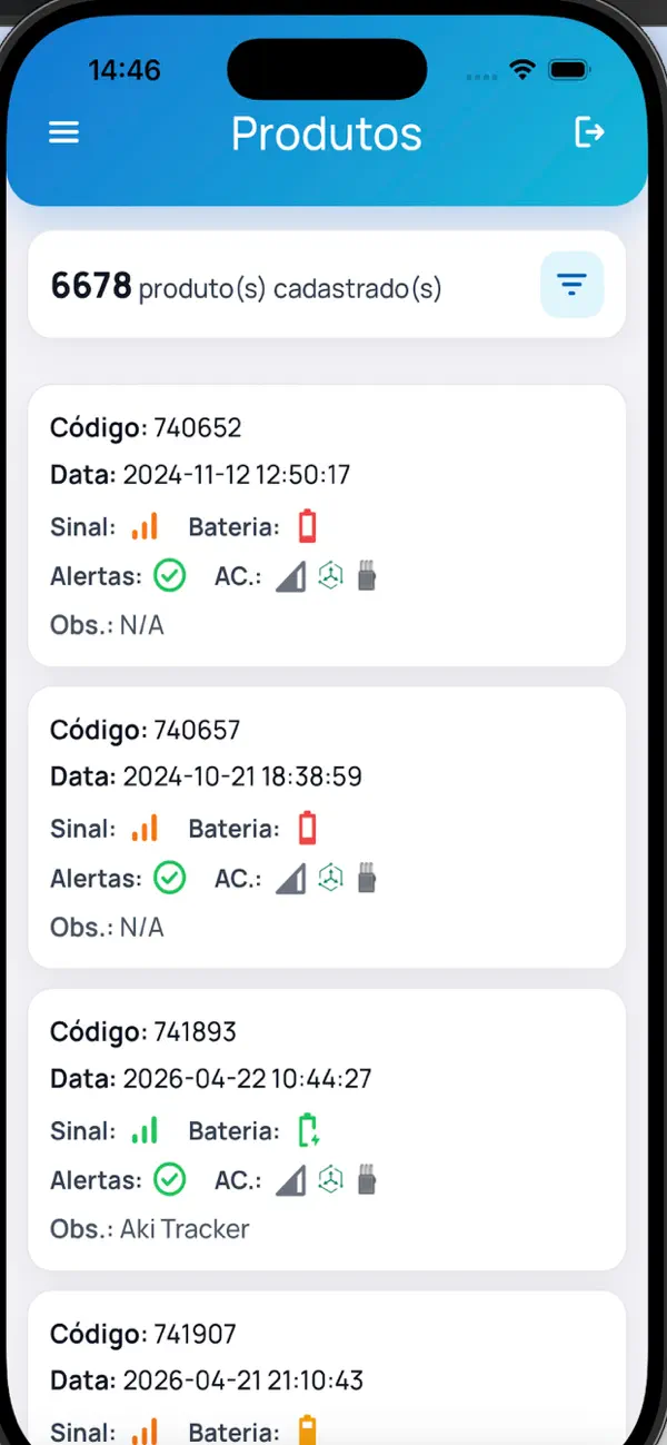 Screenshot #2 pour AKI Rastreadores Mobile