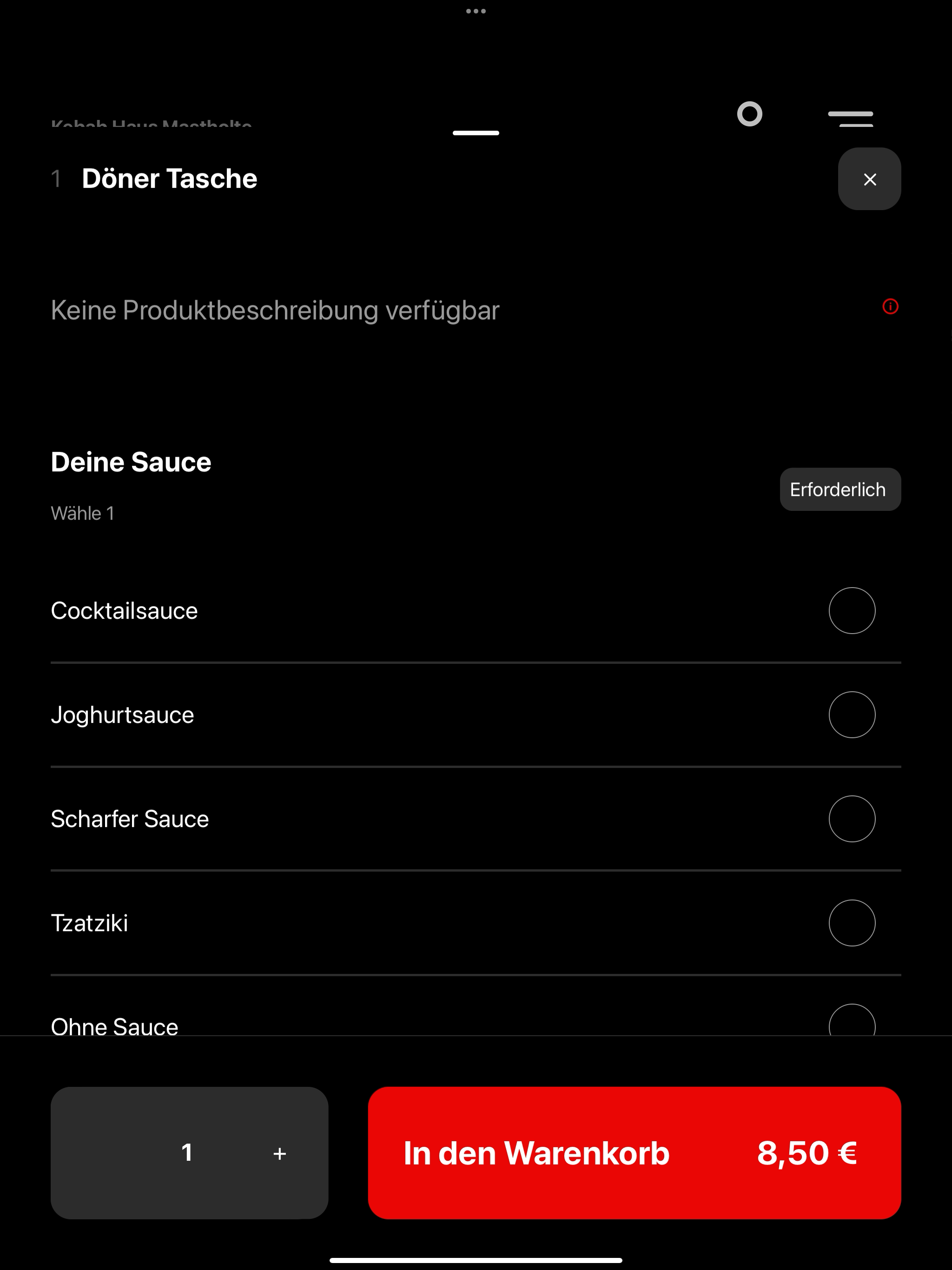 Kebab Haus Mastholte