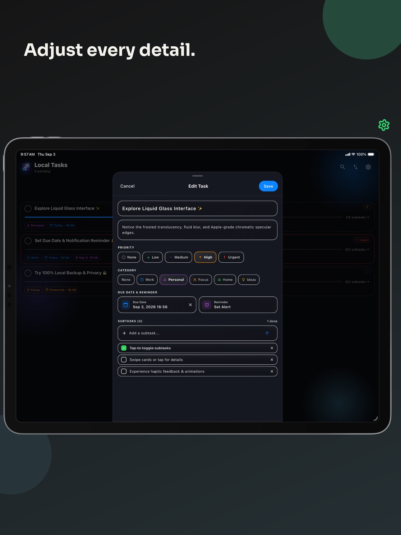 Screenshot 10 of Local Tasks - Private & Secure