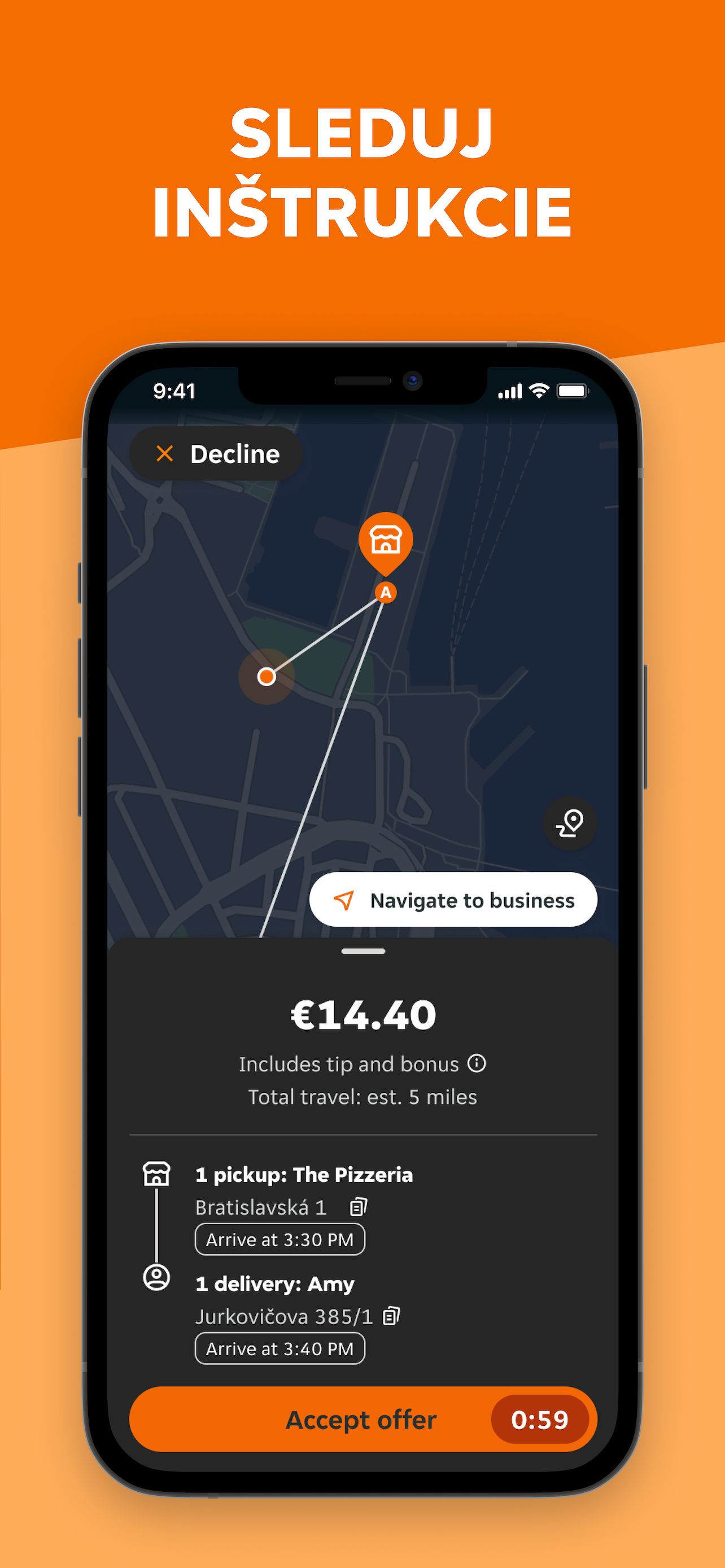 Bistro – Courier screenshot 3