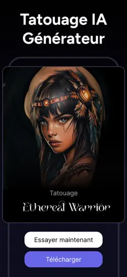 Capture d'écran de Inklab – Tattoo IA Générateur sur iPhone 1