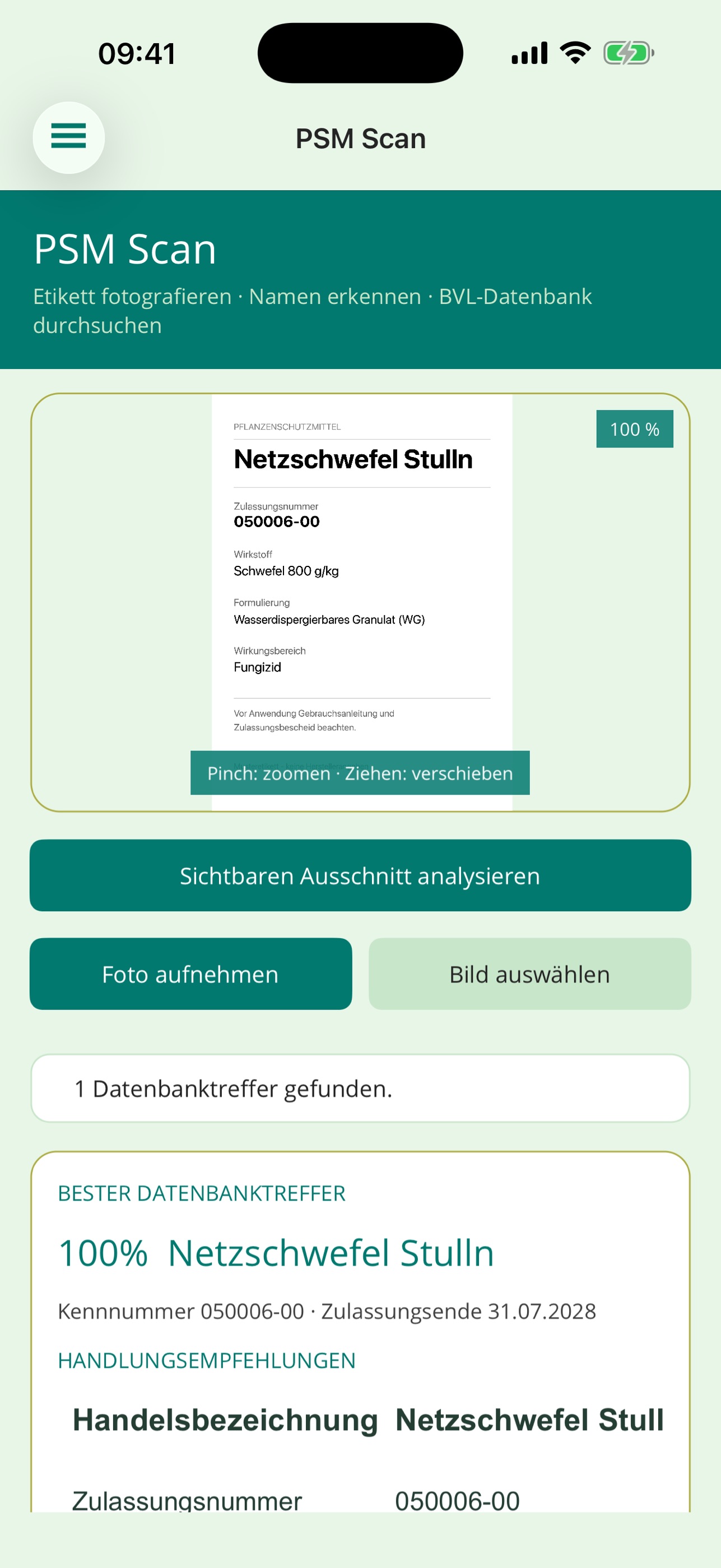 Screenshot 2 of WinTec Pflanzenschutz-Scan