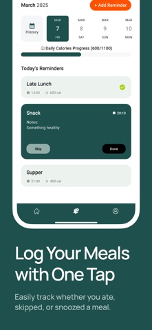 Meal Minder - Meal reminder Screenshot 2 of 6