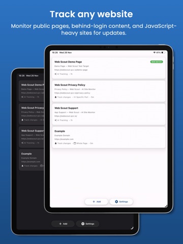 Web Scout - AI Site Monitor