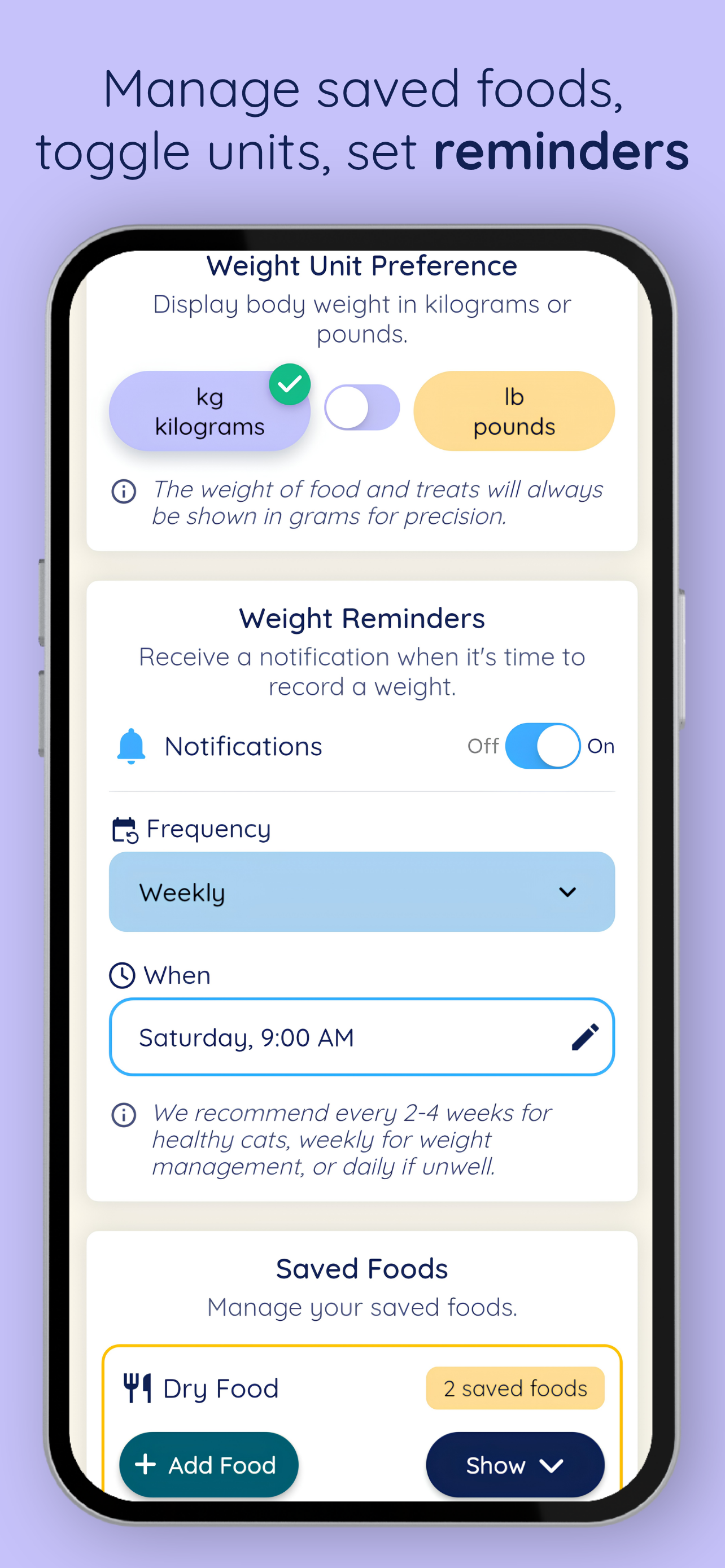 Cat Weight Kit: Weight Tracker screenshot 8