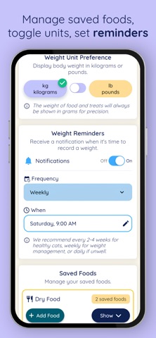 Cat Weight Kit: Weight Tracker Screenshot 8 of 8
