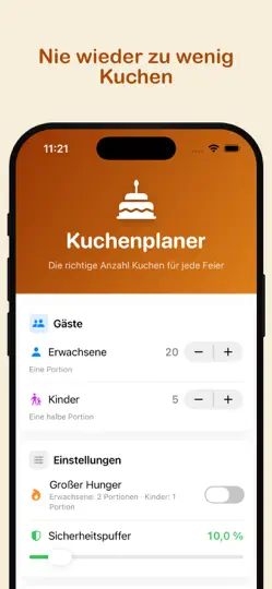 Captura de pantalla de Kuchenplaner en iPhone 1