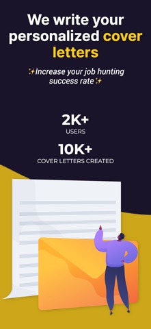 acoverlet: AI cover letters iPhone screenshot