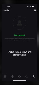 Sync with iCloud Drive screenshot