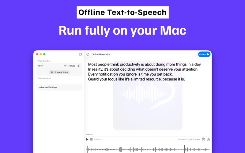 Voice Generator App screenshot