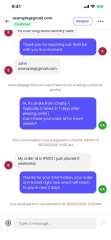Chatty AI Sales Assistant iPhone screenshot