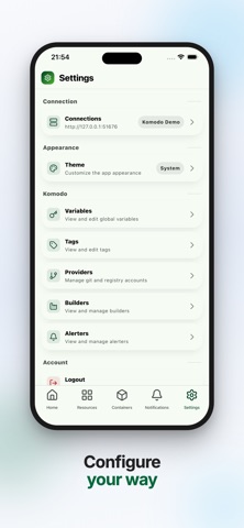 Komodo Go - Server Manager screenshot