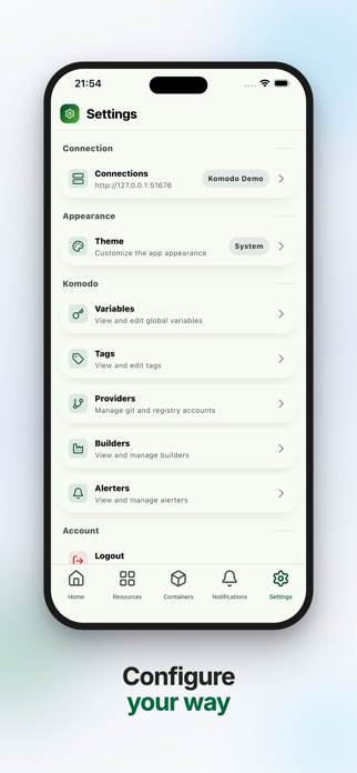 Komodo Go - Server Manager Screenshot 4 of 8